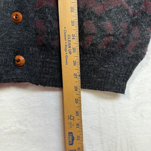 VTG Tejidos Ruminahui Sweater Adult Lg WOOL Cardigan Aztec Alpaca Llama